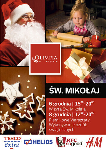 Mikołajkowe atrakcje w Galerii Olimpia