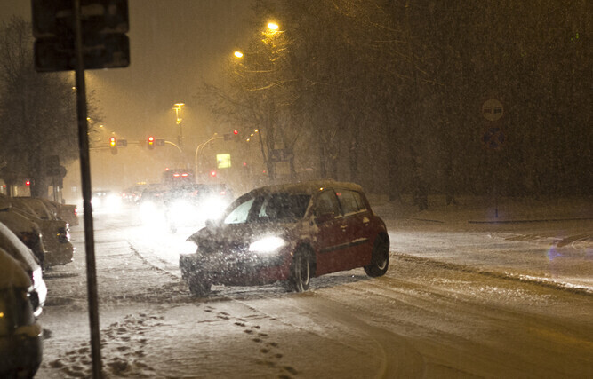 Opady śniegu sparaliżowały Piotrków