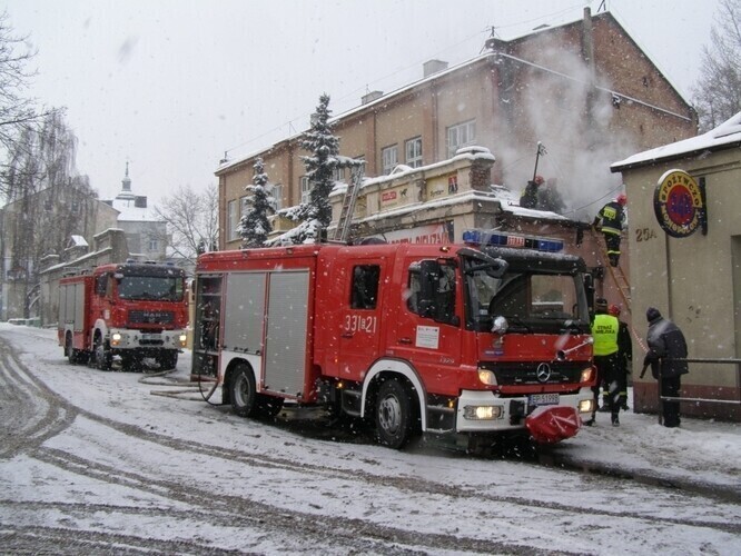 Pożar przy Wojska Polskiego nikt nie ucierpiał