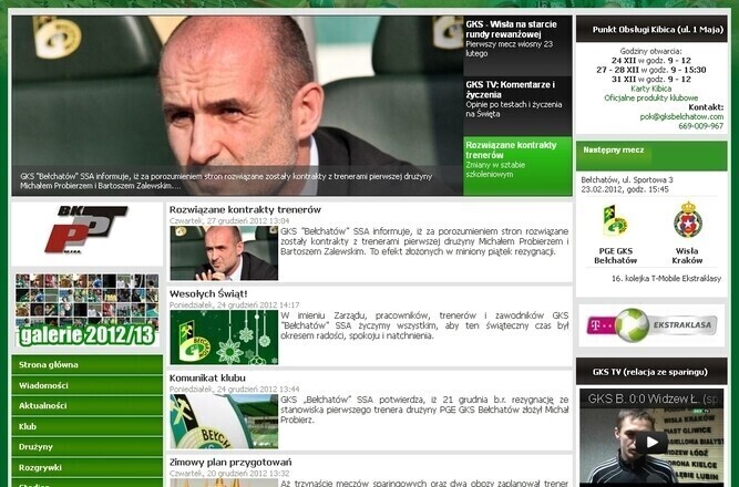 Rozwiązano kontrakty z trenerami PGE GKS Bełchatów