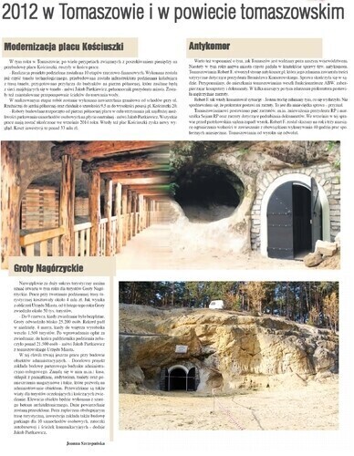 Zdjęcie 1: 2012 w Tomaszowie i w powiecie tomaszowskim