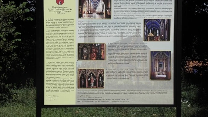  Tablice informacyjne przy sulejowskich zabytkach