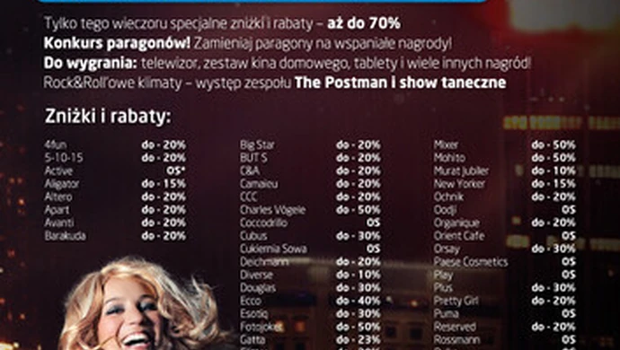 Rock&amp;roll'owa Noc Zakupów w Focus Mall