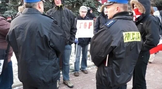 Piotrków przeciw ACTA – nielegalna manifestacja