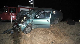 Jedna osoba rana w zderzeniu na skrzyżowaniu