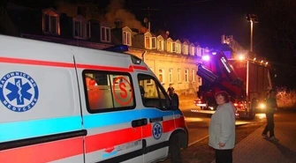 Pożar w kamienicy na Starym Mieście