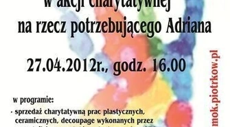 MOK: Zorganizują akcję na rzecz Adriana