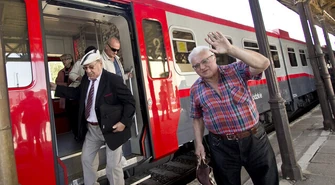 Odwiedził nas cały pociąg łódzkich turystów