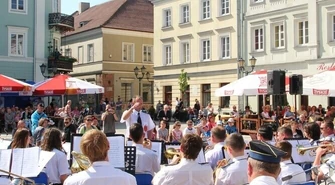 Piotrkowska Orkiestra Dęta na podium
