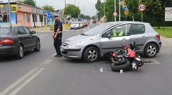Region: Peugeot zderzył się z motocyklem