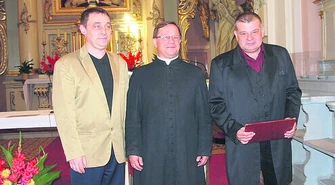 Krzysztof Globisz w wolborskiej kolegiacie