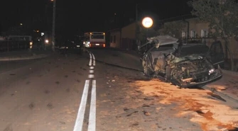 Pijany uciekał przed policją – doszło do wypadku