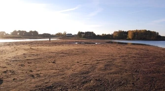 Mało wody w Zalewie Sulejowskim