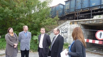 Zagrożony "mostek" w Radomsku