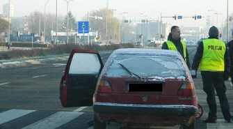 Potrącił kobietę, bo miał zaszronione szyby