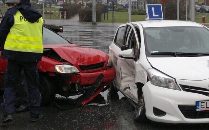 Kolizja na skrzyżowaniu KopernikaSienkiewicza