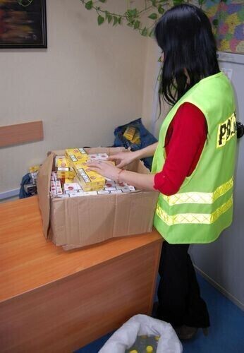 Bełchatów Policja przejęła kontrabandę