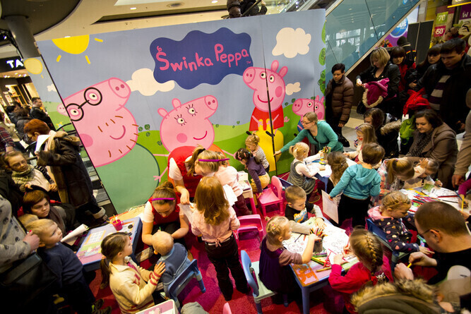Świnka Peppa odwiedziła Focus Mall