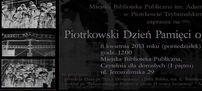 O holokauście w Bibliotece Miejskiej