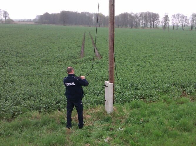 Przed służbą zatrzymali złodzieja kabli
