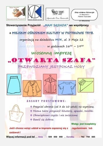 MOK Przynieś ubranie zamień na inne