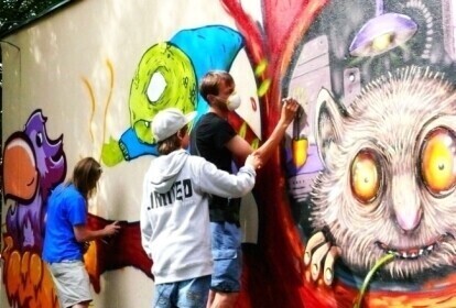 Graffiti sztuka miasta w Bełchatowie