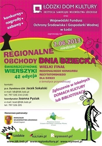 ŁDK zaprasza na regionalne obchody Dnia Dziecka