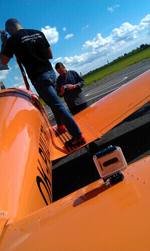 Kręcili film promocyjny o piotrkowskim Aeroklubie