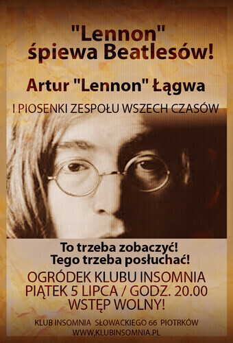 Lennon śpiewa Beatlesów
