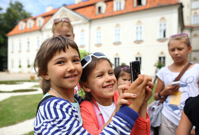 Dzieci z Piotrkowa odjechały Kolorową lokomotywą