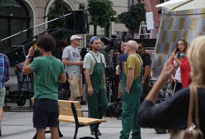 Zdjęcie 1: W Rynku Trybunalskim kręcą reklamę