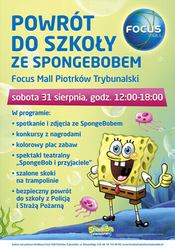 Powrót do szkoły ze SpongeBobem w Focus Mall
