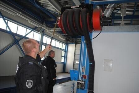 Zdjęcie 1: Ładunek wybuchowy w piotrkowskim WORD-zie