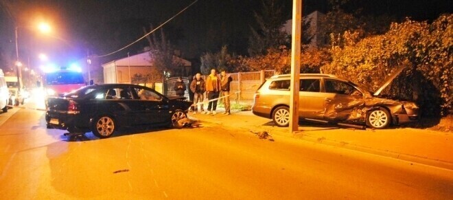 Potrącił pieszego i uderzył w inny samochód