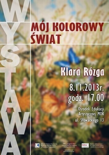 Mój kolorowy świat - wystawa Klary Rózgi