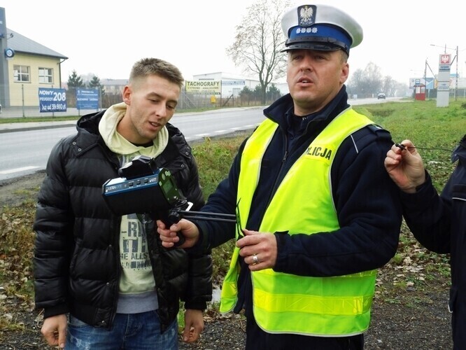 Kontrolowali prędkość na Łódzkiej