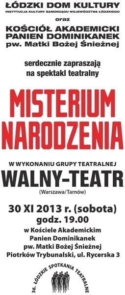 Zdjęcie 2: Wyjątkowy spektakl w kościele u Panien