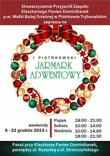 I Piotrkowski Jarmark Adwentowy