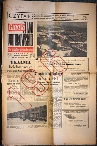 Sylwestrowy Piotrków sprzed lat