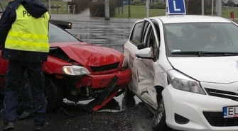 Kolizja na skrzyżowaniu Kopernika/Sienkiewicza