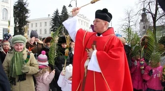 Śnieżna i mroźna Niedziela Palmowa