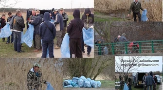 Sprzątali i wędkowali nad Bugajem
