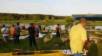 Kajakowy protest na Pilicy
