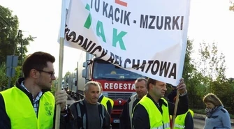 Starosta zablokował drogę