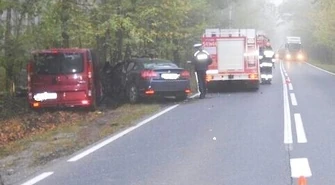 Wypadek na drodze do Spały