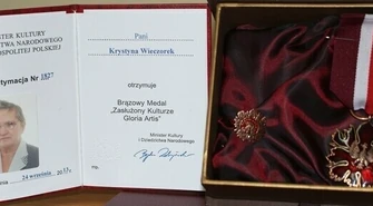 Krystyna Wieczorek zasłużona kulturze!