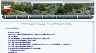Sprawdź rozkłady komunikacji zbiorowej w Internecie