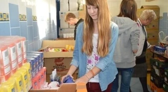 Uczniowie zebrali aż tonę żywności