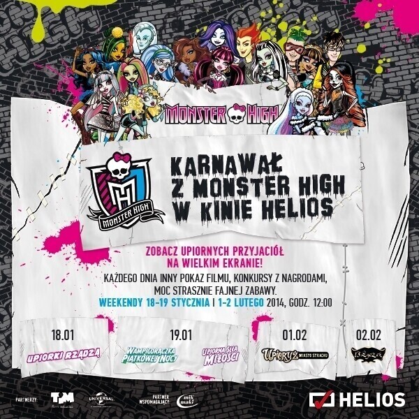 Wielki Karnawał z Monster High w sieci kin Helios