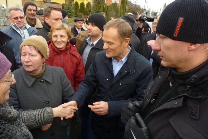 Donald Tusk w Strzałkowie koło Radomska